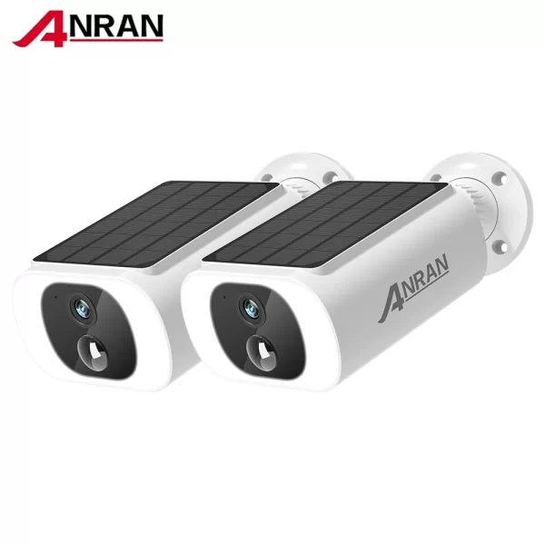 ANRAN 4 PCS Outdoor Wireless WIFI Camera 2.4G 3MP Battery Solar Security Camera Floodlight Color Night Vision Local Alarm - Image 2