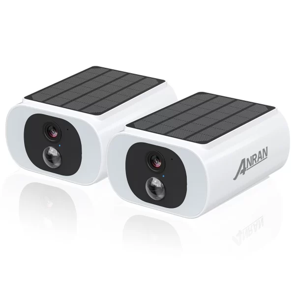 ANRAN 4 PCS Outdoor Wireless WIFI Camera 2.4G 3MP Battery Solar Security Camera Floodlight Color Night Vision Local Alarm - Image 9