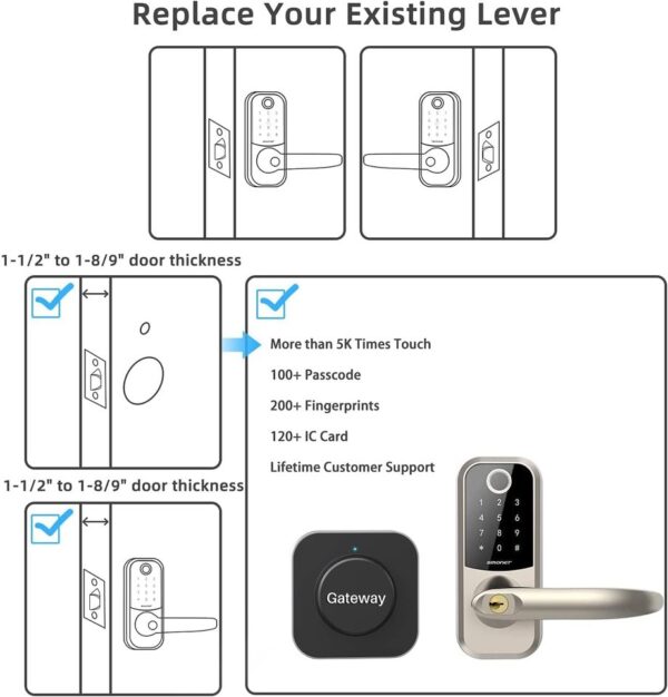 Smonet Electronic Smart Door Lock - Image 3