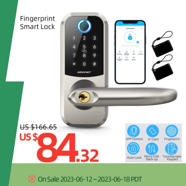 Smonet Electronic Smart Door Lock - Image 2