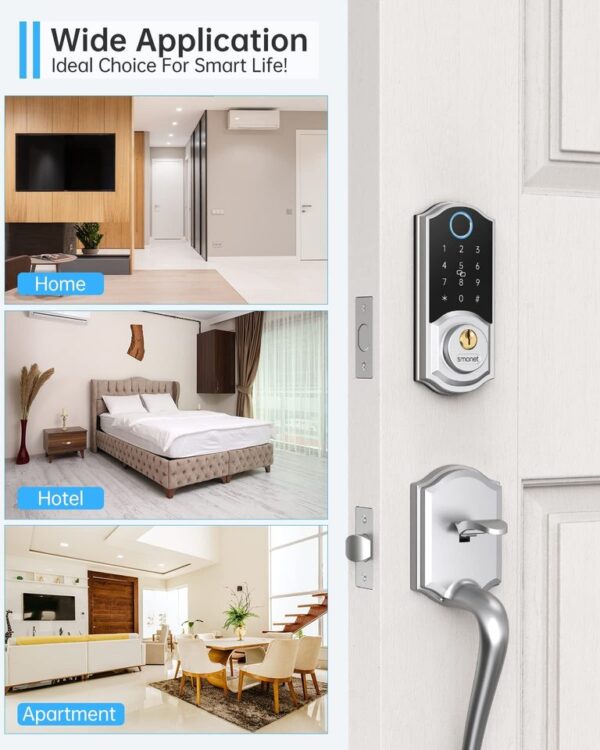 Electronic Door Latch with Biometric and Remote Unlock - Image 9