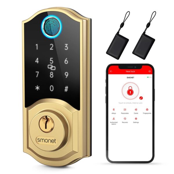 USB Chargeable Smart Lock for Home