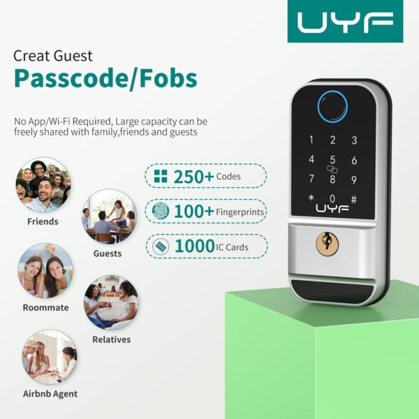 Hornbill Fingerprint Keyless Entry Door Lock - Image 3