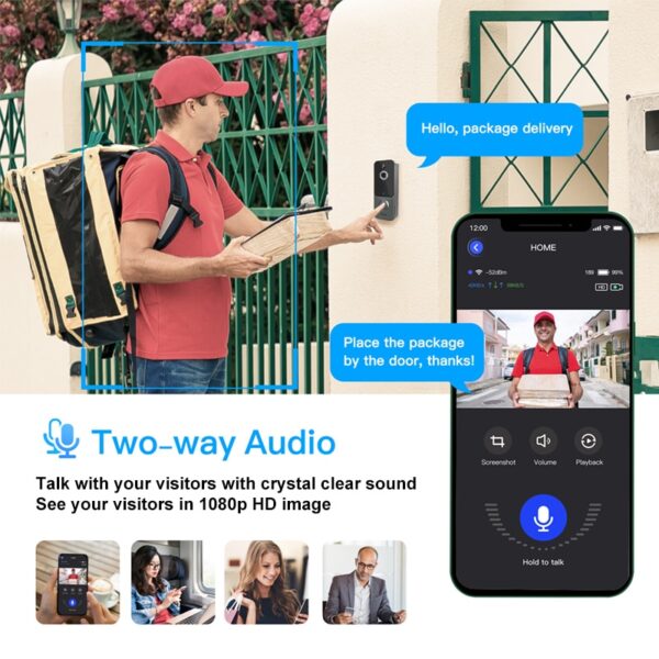 Outdoor Wireless Doorbell with Night Vision - Image 6