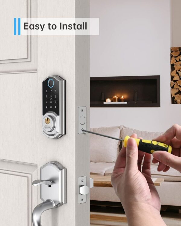 Electronic Door Latch with Biometric and Remote Unlock - Image 3