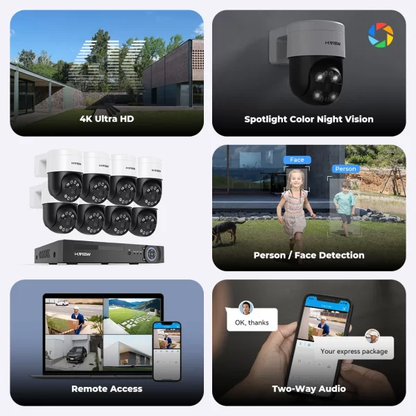 8 Pieces 8CH 4K 8MP CCTV Security Camera System - Image 6