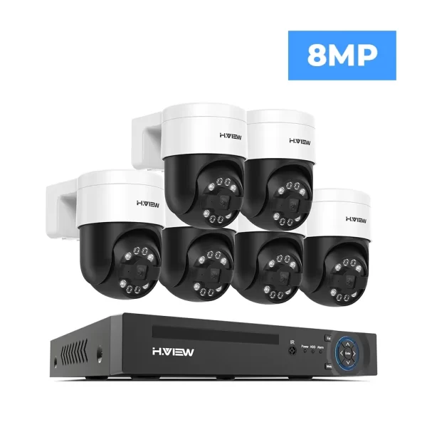 6 Piece 6CH 4K 8MP CCTV Security Camera System