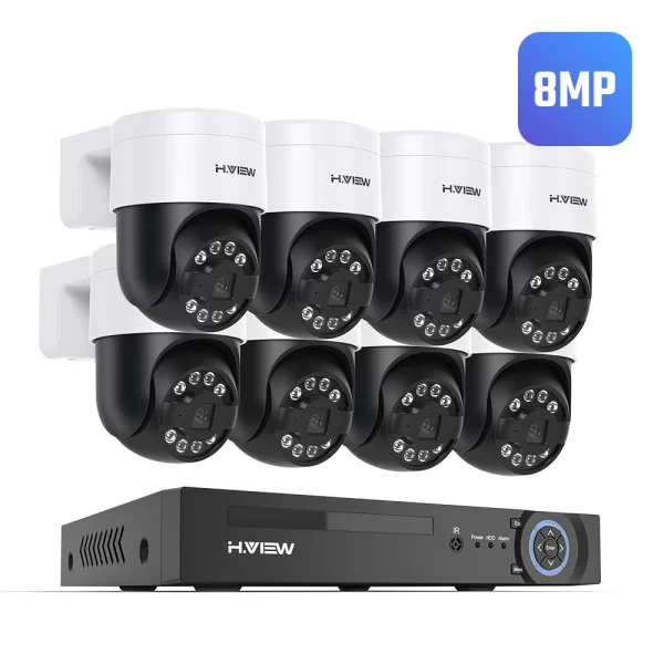 8 Pieces 8CH 4K 8MP CCTV Security Camera System